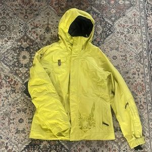 Women’s Oakley Snowboard Jacket neon yellow